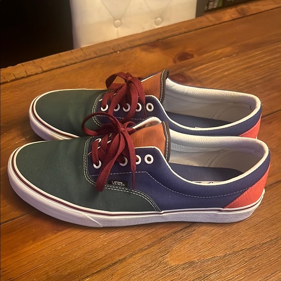 Vans Other - Vans Colorful Low-Top Sneakers with Red Laces